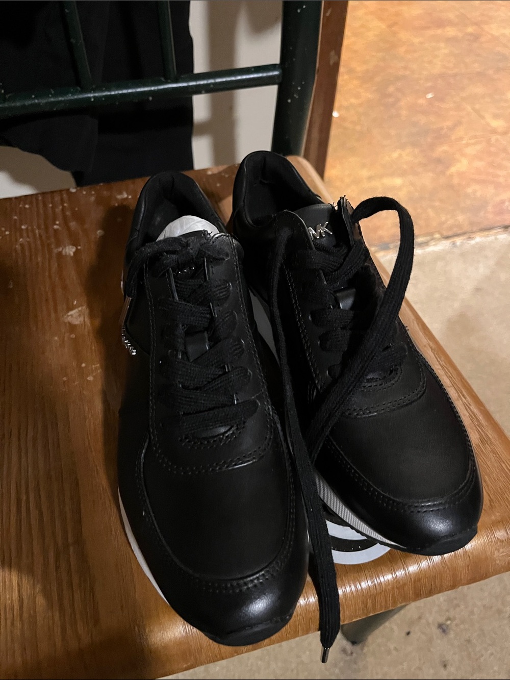 MICHAEL Michael Kors Black Leather Men's Sneakers